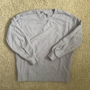 Lululemon perfectly oversized crewneck sweatshirt in heathered grey